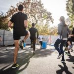 Sporten in de buitenlucht.