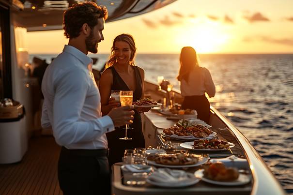 dineren op een schip