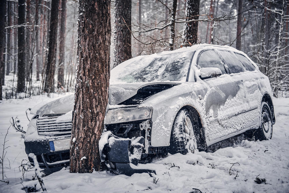 auto die schade heeft gereden